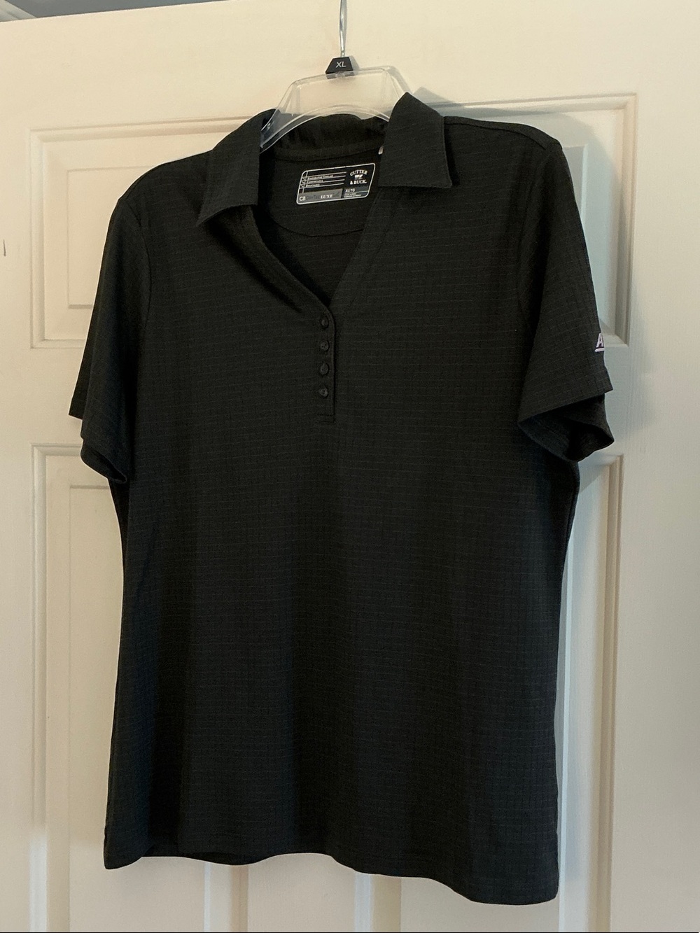 Cutter & Buck Women's Drytec Luxe ACC Polo Shirt Black size XL NWOT